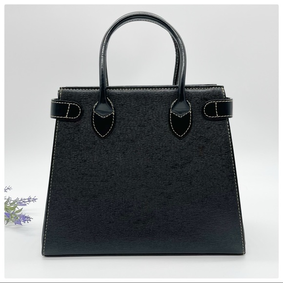 BURBERRY Leather Handbag Satchel - Picture 3 of 12